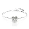 Bracelet jonc Swarovski Hyperbola coeur