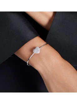 Bracelet jonc Swarovski Hyperbola coeur