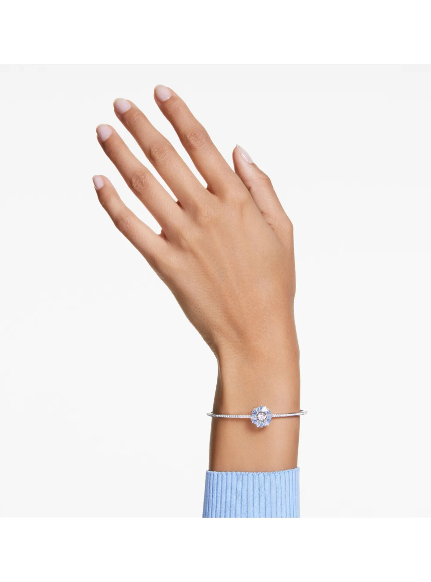 Bracelet jonc Swarovski Idyllia bleu