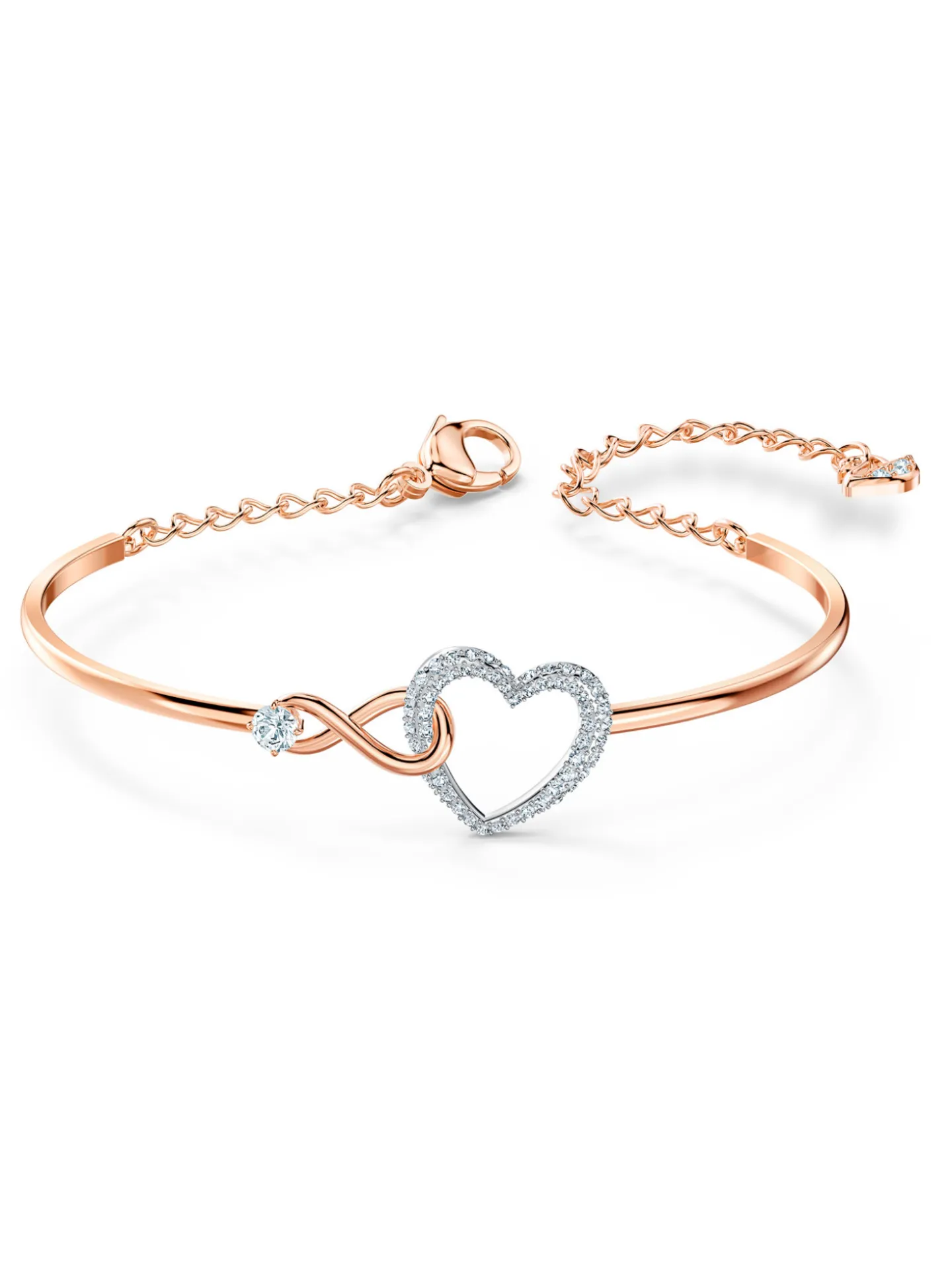 Bracelet jonc Swarovski Infinity Heart