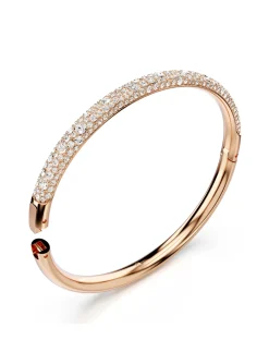Bracelet jonc Swarovski Meteora rosé M