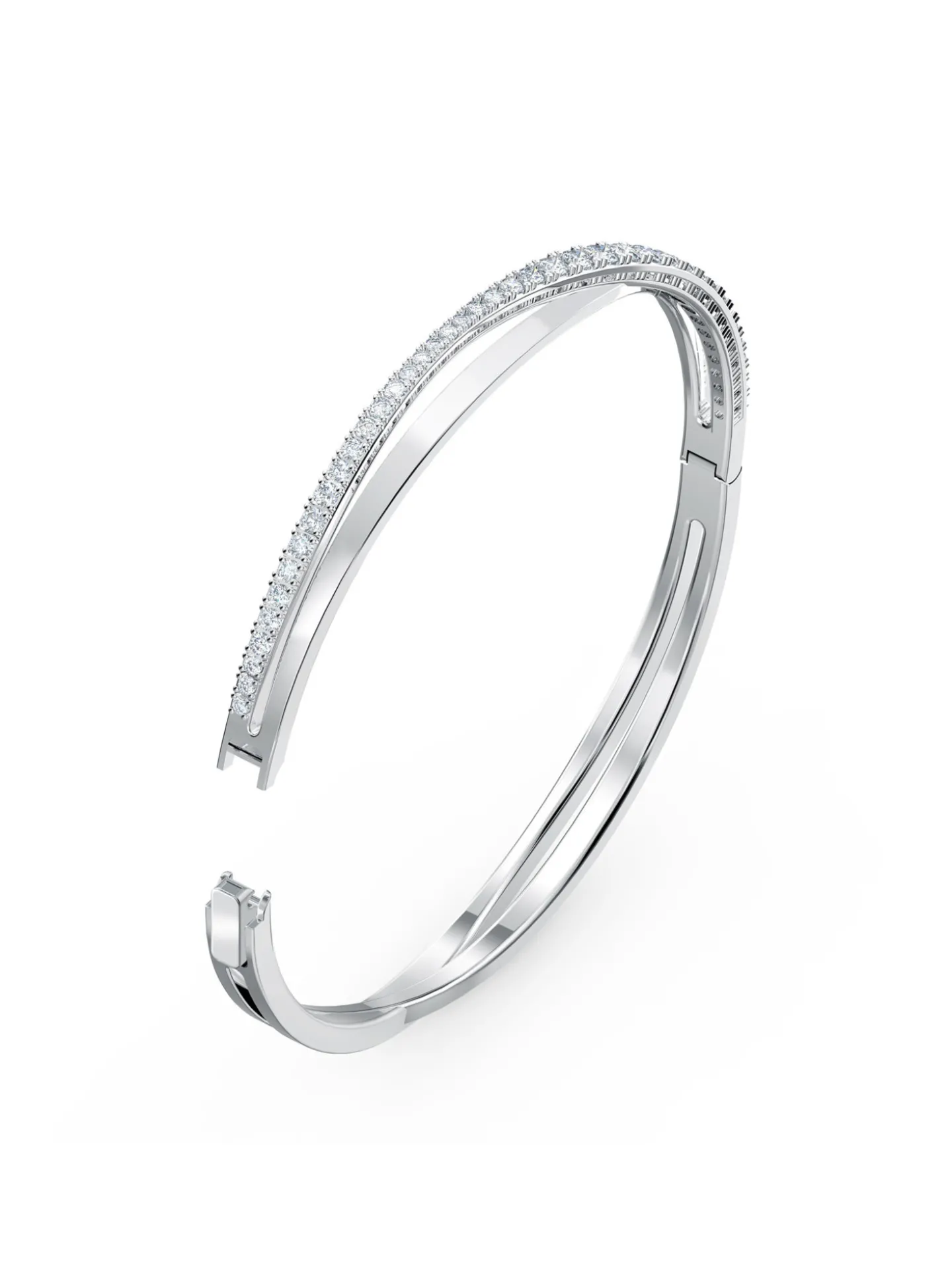 Bracelet jonc Swarovski Twist Rows M
