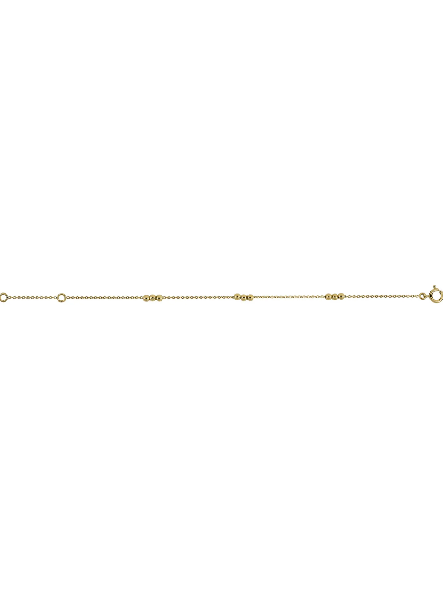 Bracelet junior Brillaxis 3 jeux de boules or