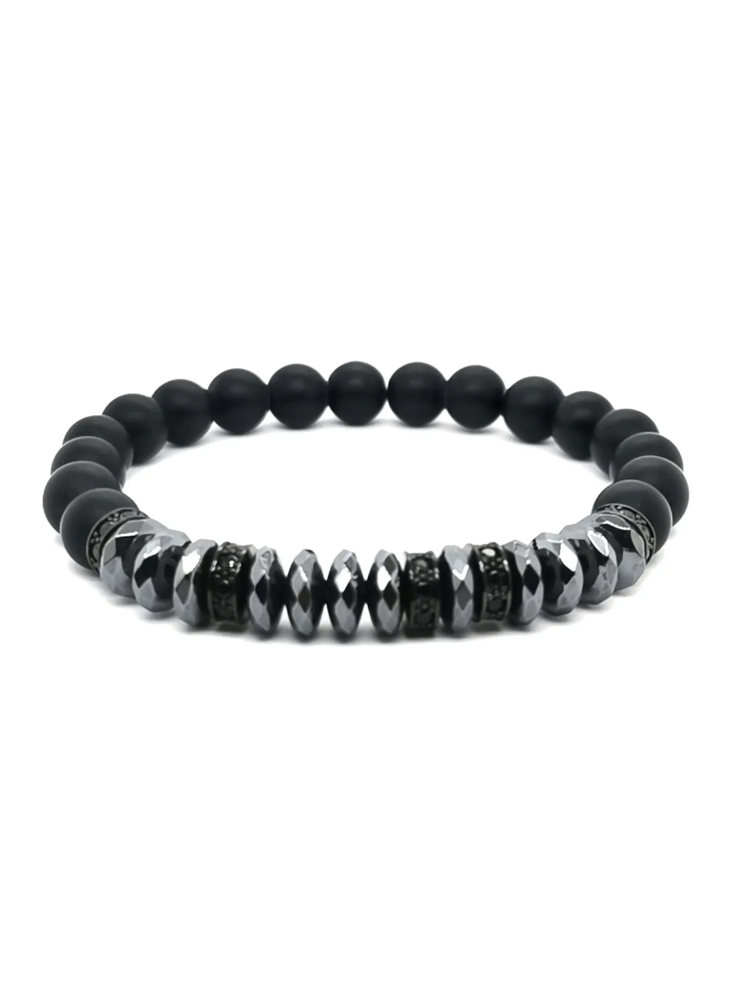Bracelet Lauren Steven perles noires