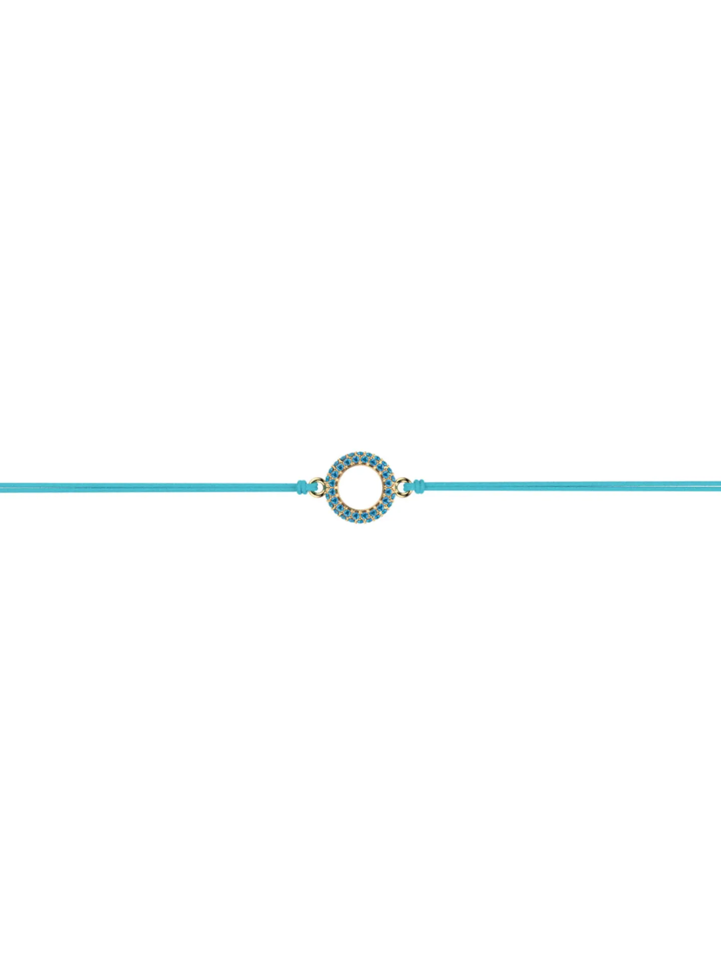 Bracelet Les Cadettes Chica cordon bleu oxydes