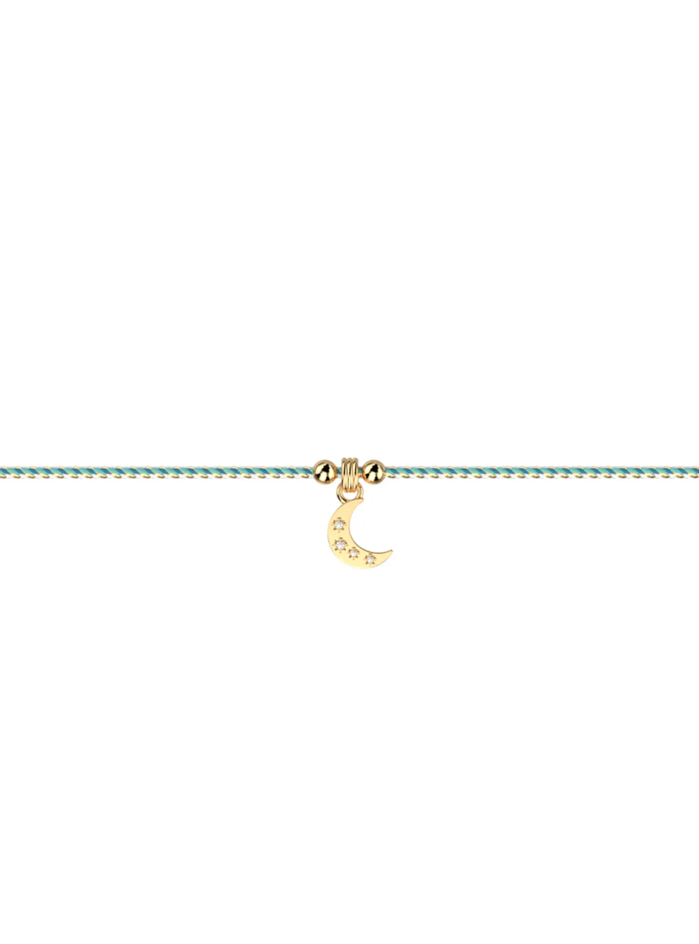 Bracelet Les Cadettes Felicidad cordon tressé lune