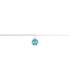 Bracelet Les Cadettes Ibiza pampille laque turquoise