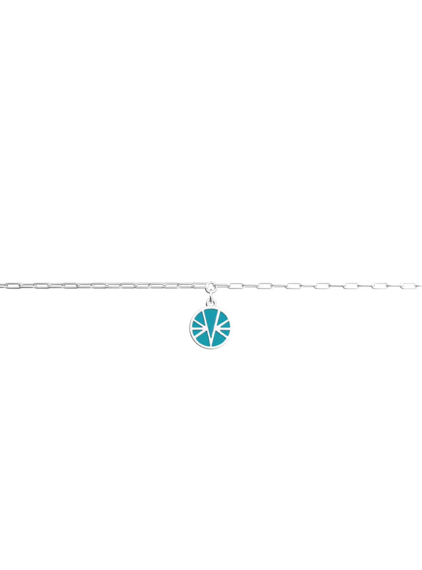 Bracelet Les Cadettes Ibiza pampille laque turquoise