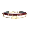 Bracelet Les Cadettes Lotus_x005f_x000D_framboise soft / pailletes multicolores