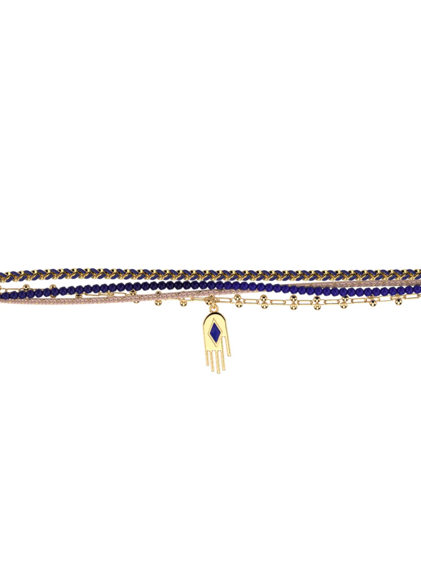 Bracelet Les Cadettes Mia quatre rangs main
