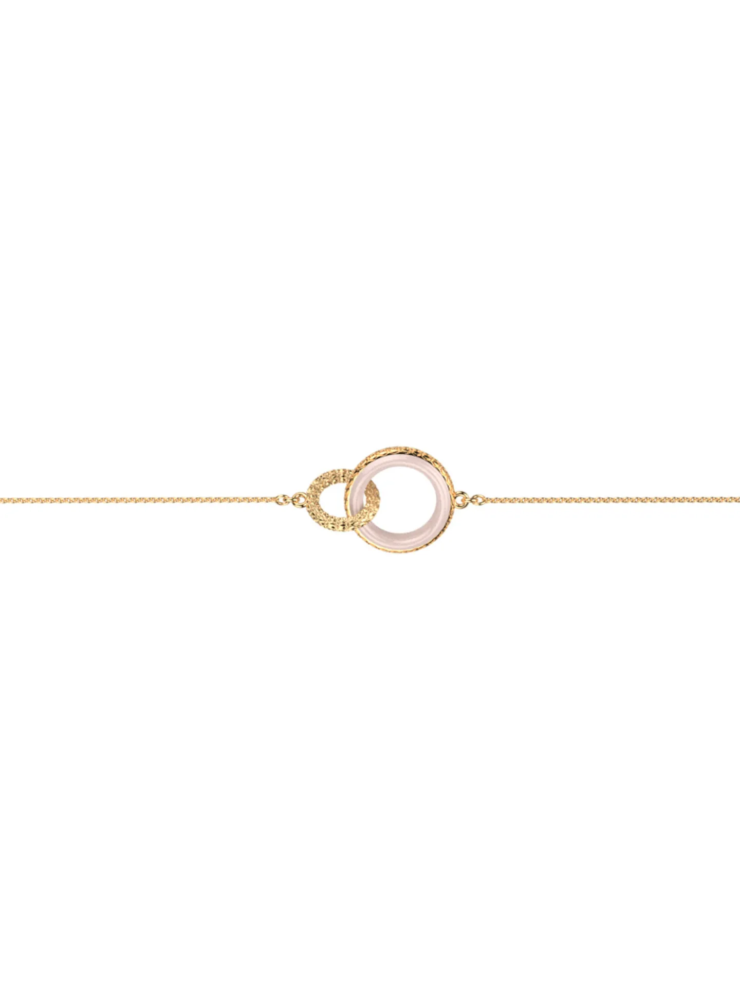 Bracelet Les Cadettes Sunset doré laqué nude