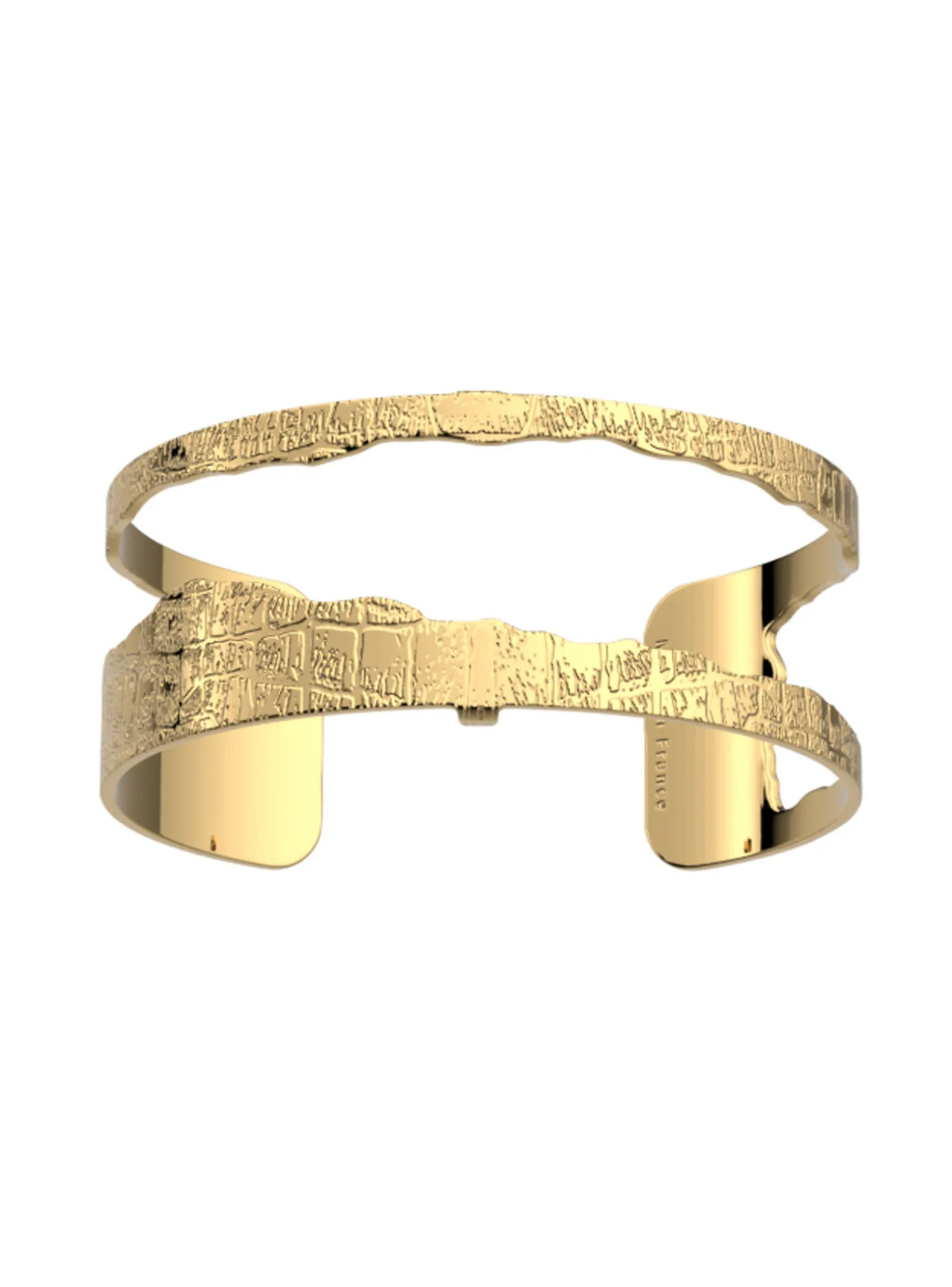 Bracelet Les Georgettes Caïman doré 25mm
