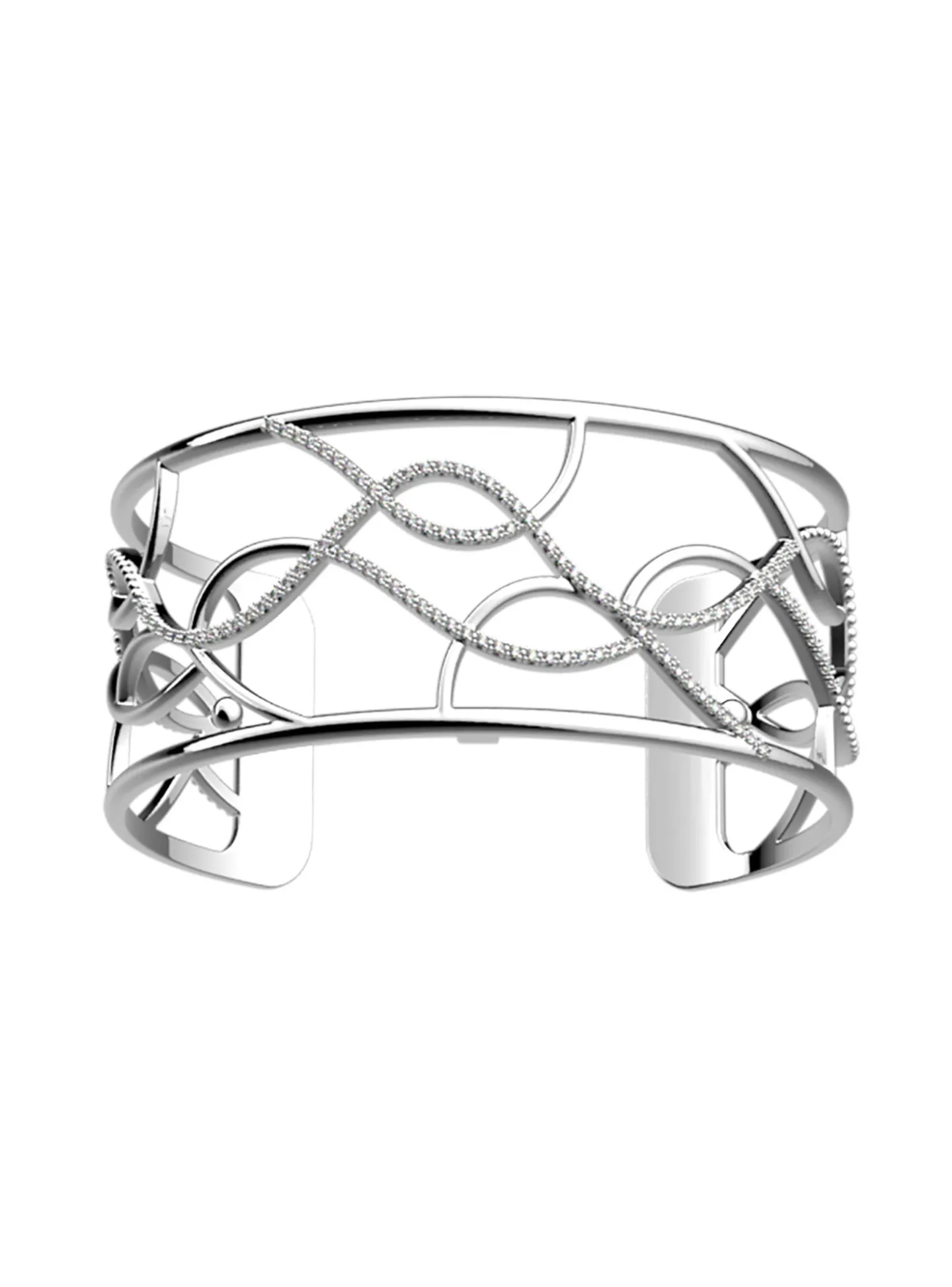 Bracelet Les Georgettes Ondes argenté 25mm_x005f_x000D_Collection Les Précieuses