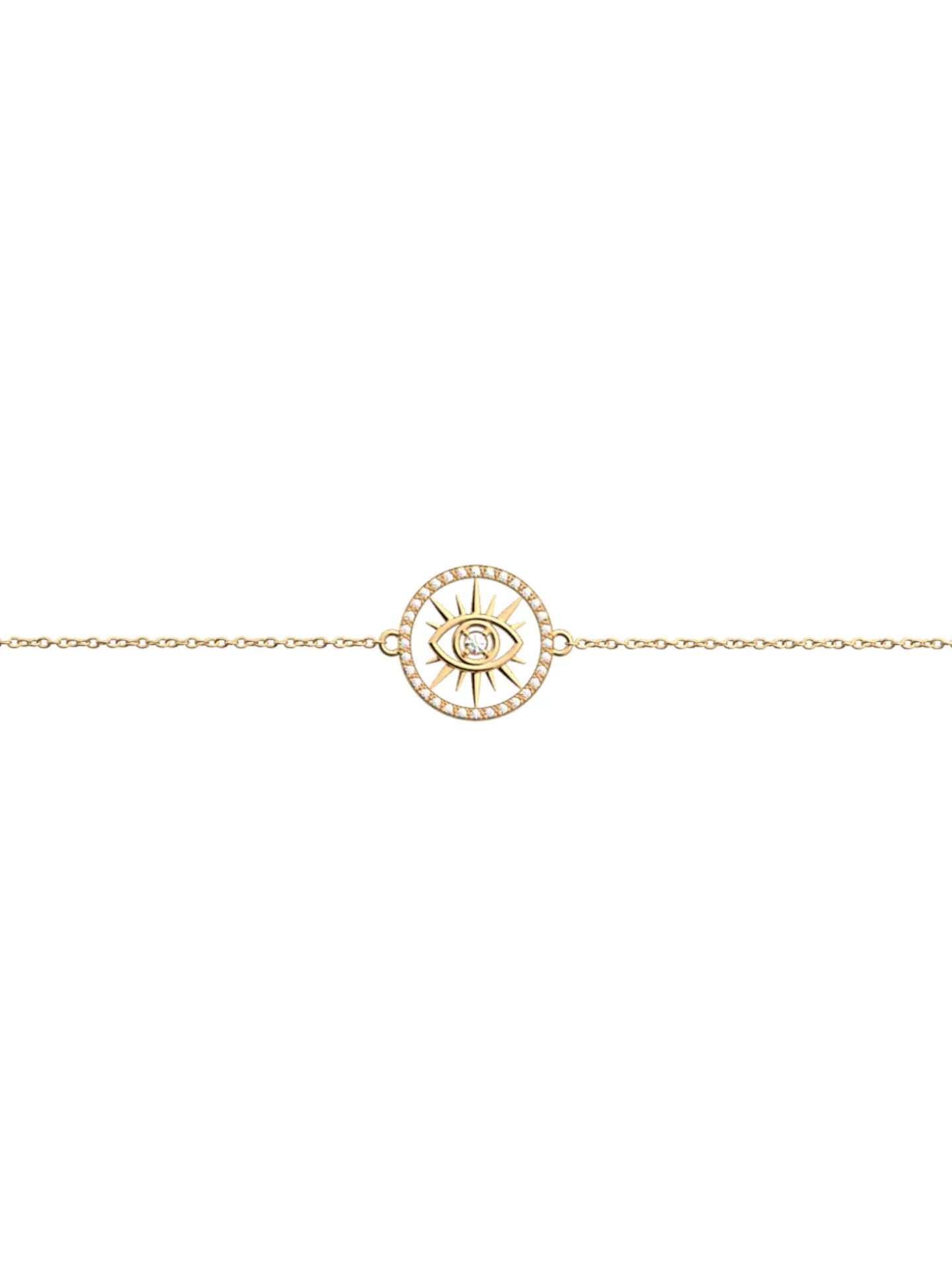 Bracelet Les Georgettes Oeil doré 16mm_x005f_x000D_Collection Les Précieuses