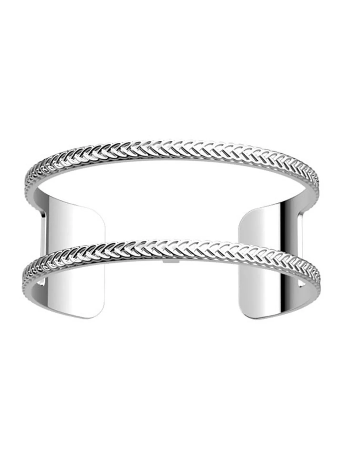Bracelet Les Georgettes Pure Tresse argenté 25mm