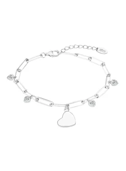Bracelet Lotus Silver pampilles coeurs