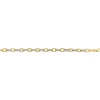 Bracelet maille double plate or 18 carats