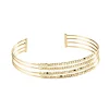 Bracelet manchette Agatha Creobill laiton doré