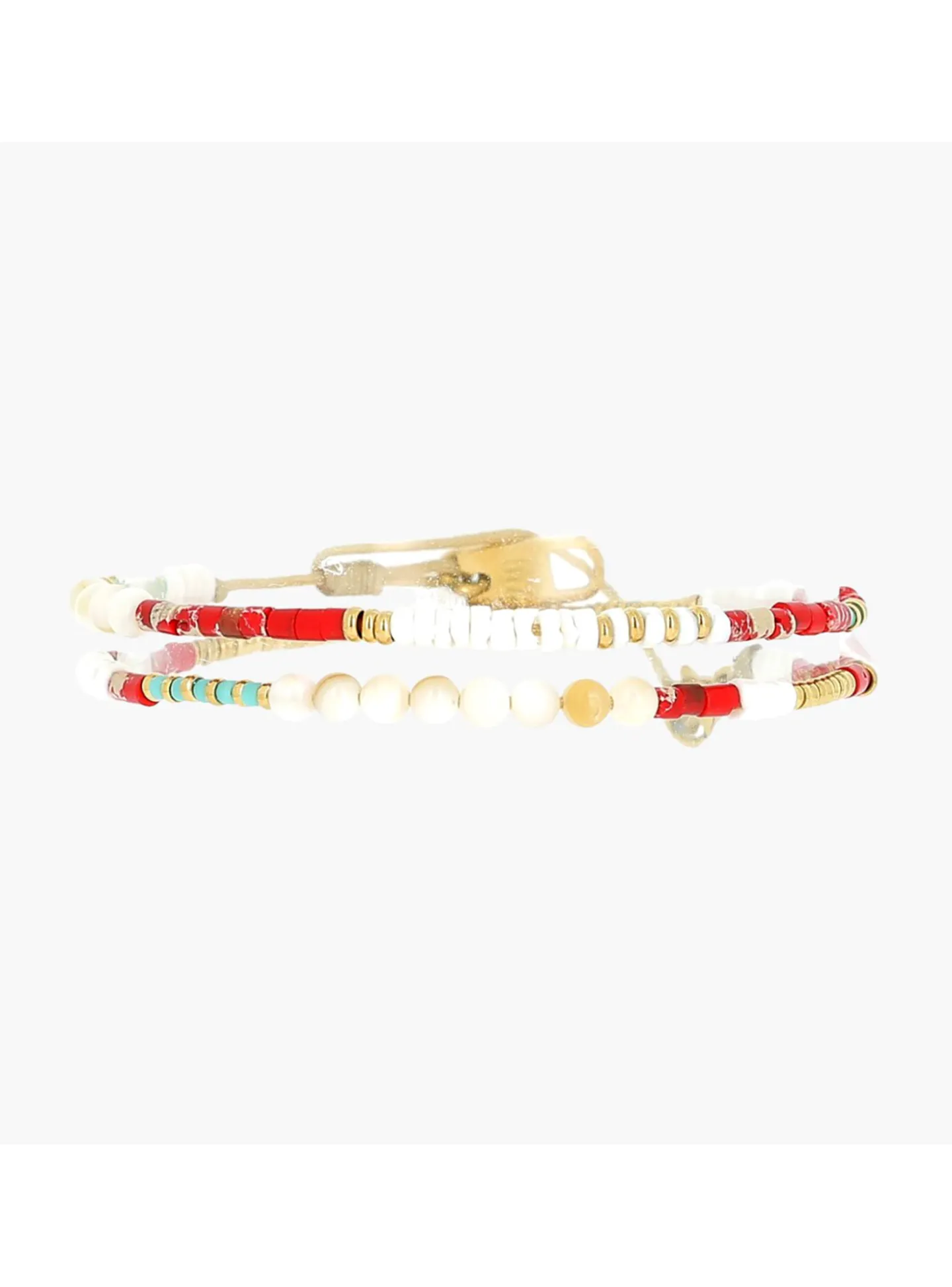 Bracelet multirang Zag Bijoux Augustine rouge