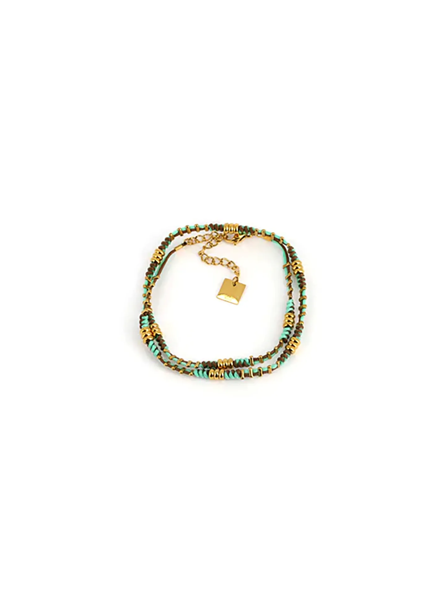 Bracelet multirang Zag Bijoux Bogota turquoise