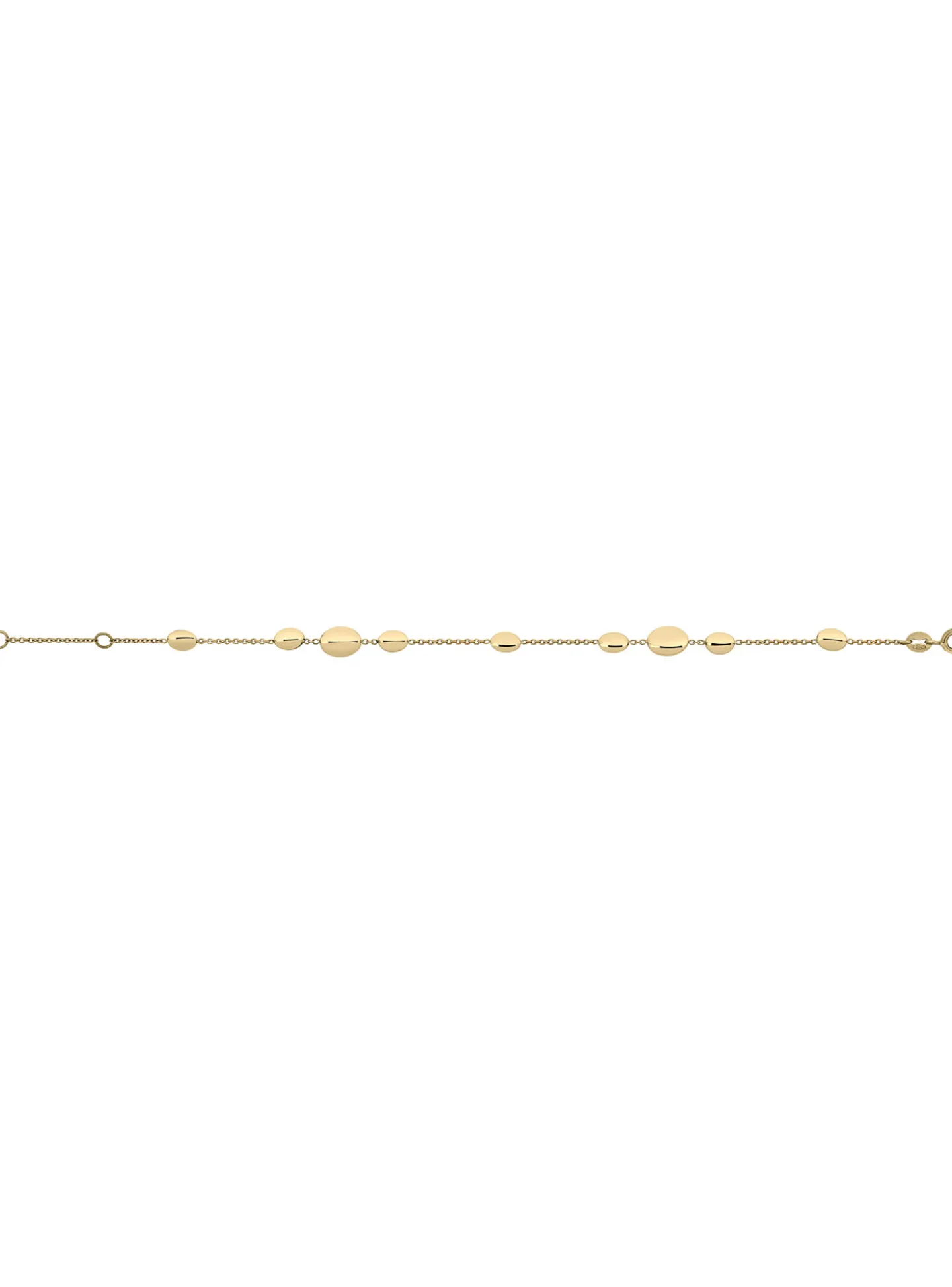 Bracelet or 750/1000 motifs ovales estampes