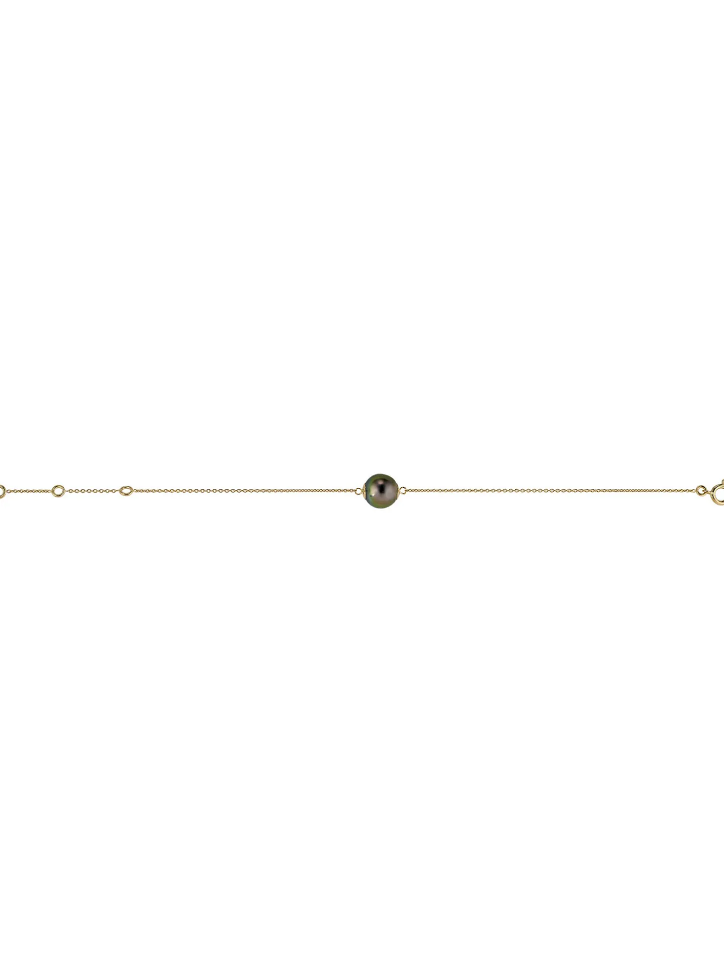 Bracelet or jaune 18 carats perle de Tahiti 8/9 mm