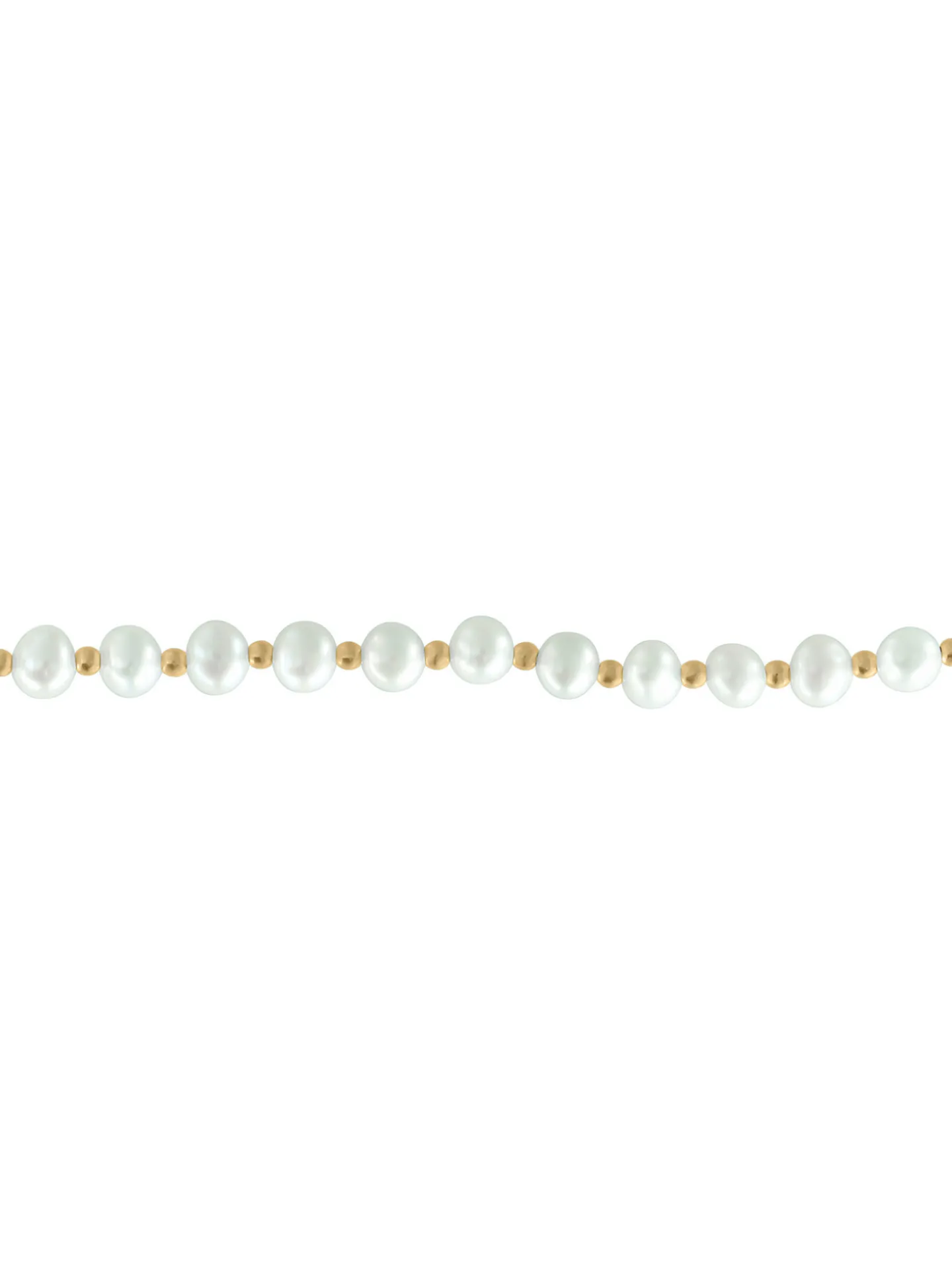 Bracelet perles et boules or jaune 18 carats