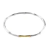 Bracelet souple Agatha Bamboo argenté