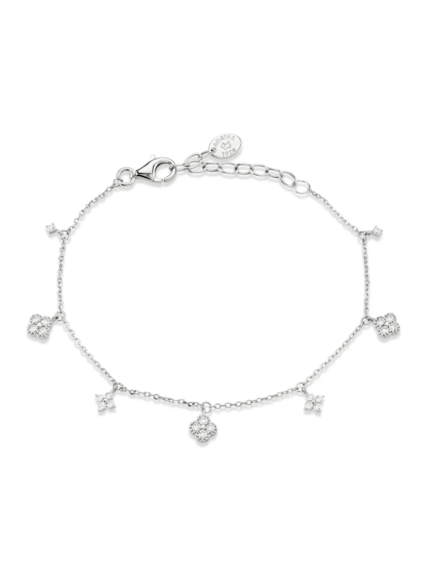 Bracelet souple Agatha Beloved pampilles argent