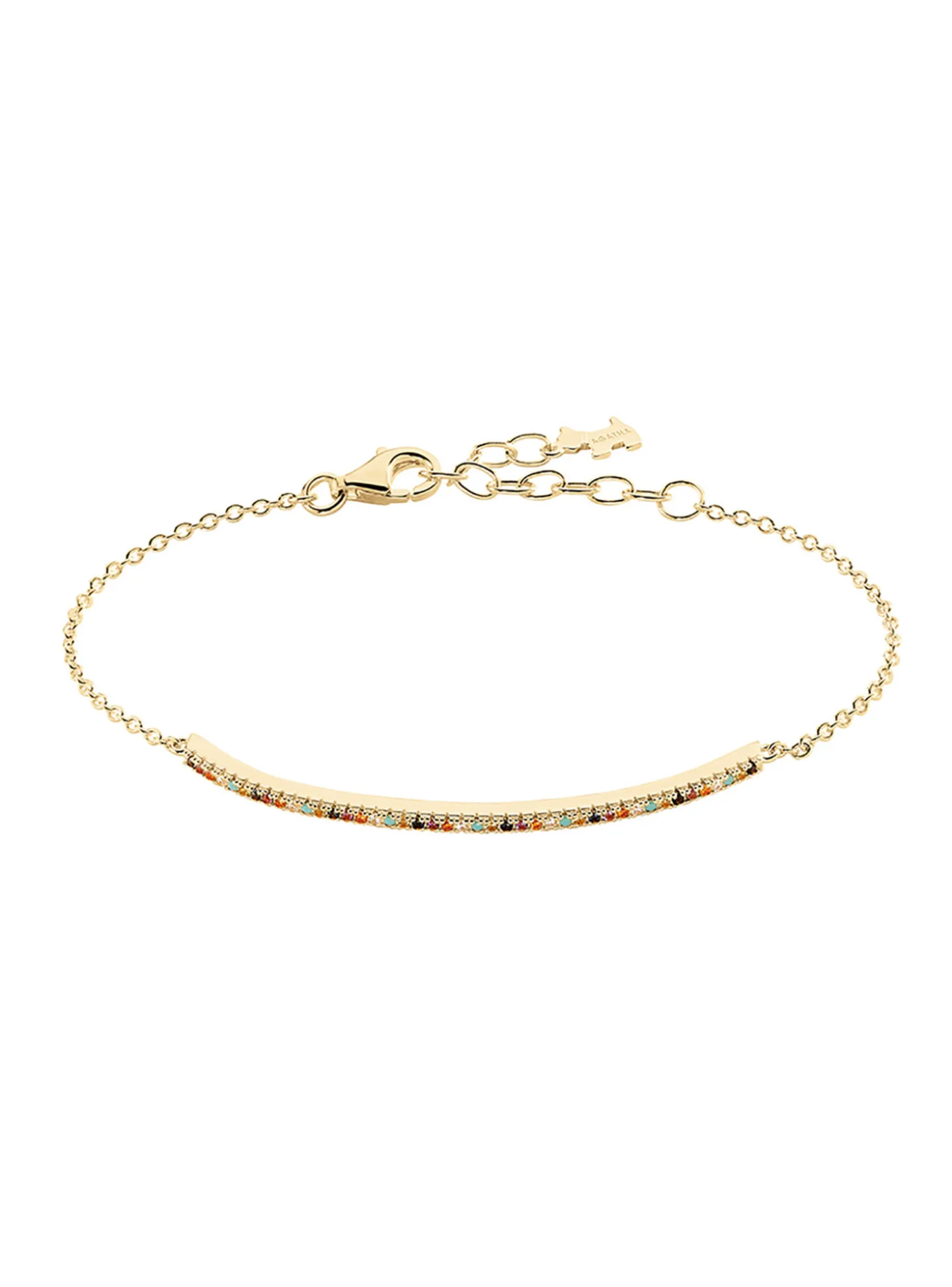 Bracelet souple Agatha Rainbow multicolore
