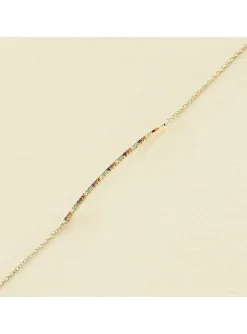 Bracelet souple Agatha Rainbow multicolore