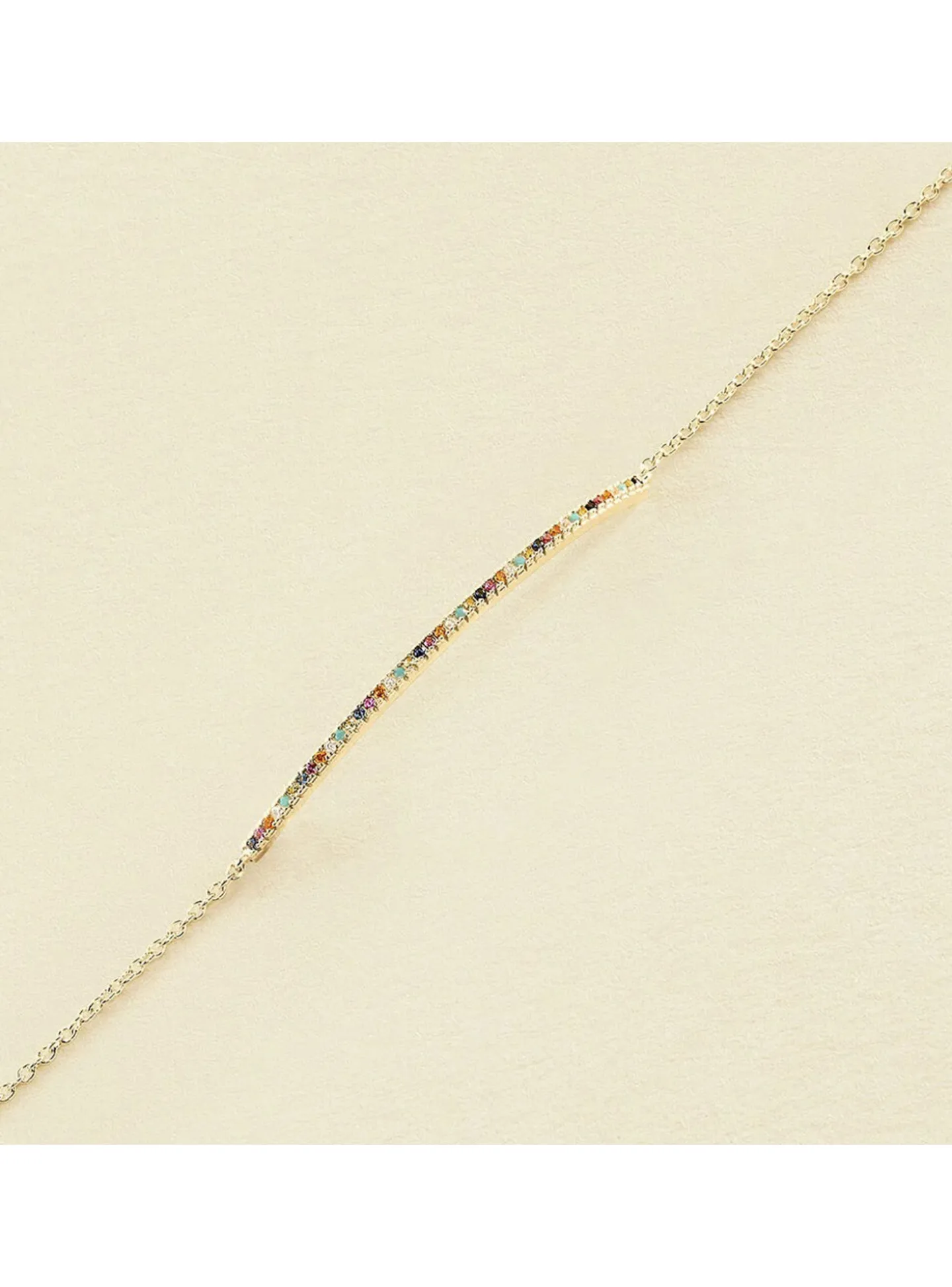 Bracelet souple Agatha Rainbow multicolore