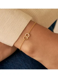 Bracelet souple Agatha Rondou doré