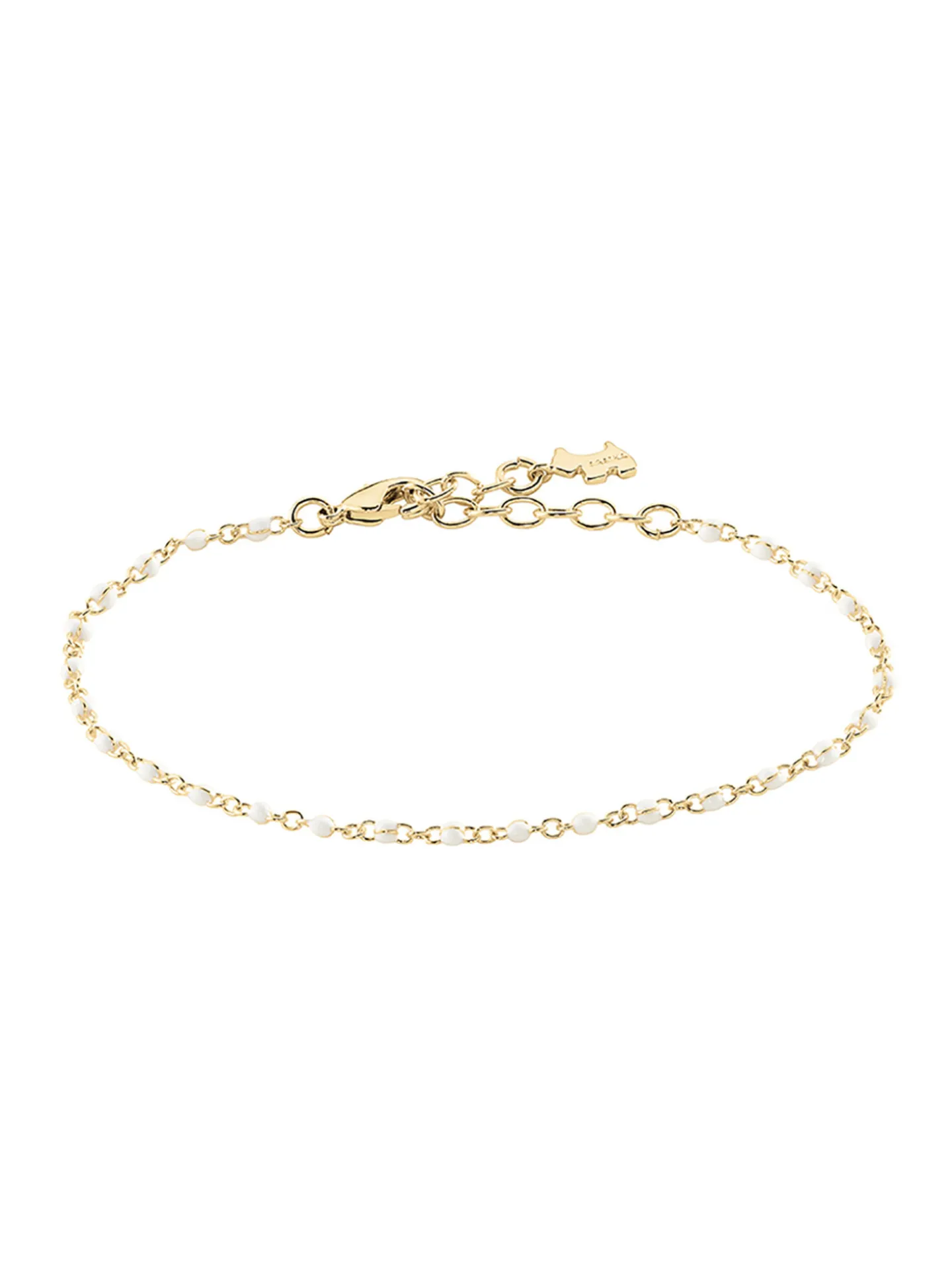 Bracelet souple Agatha Smarty doré blanc
