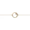 Bracelet souple Les Cadettes fleur de cactus_x005f_x000D_oxydes de zirconium vert et parme