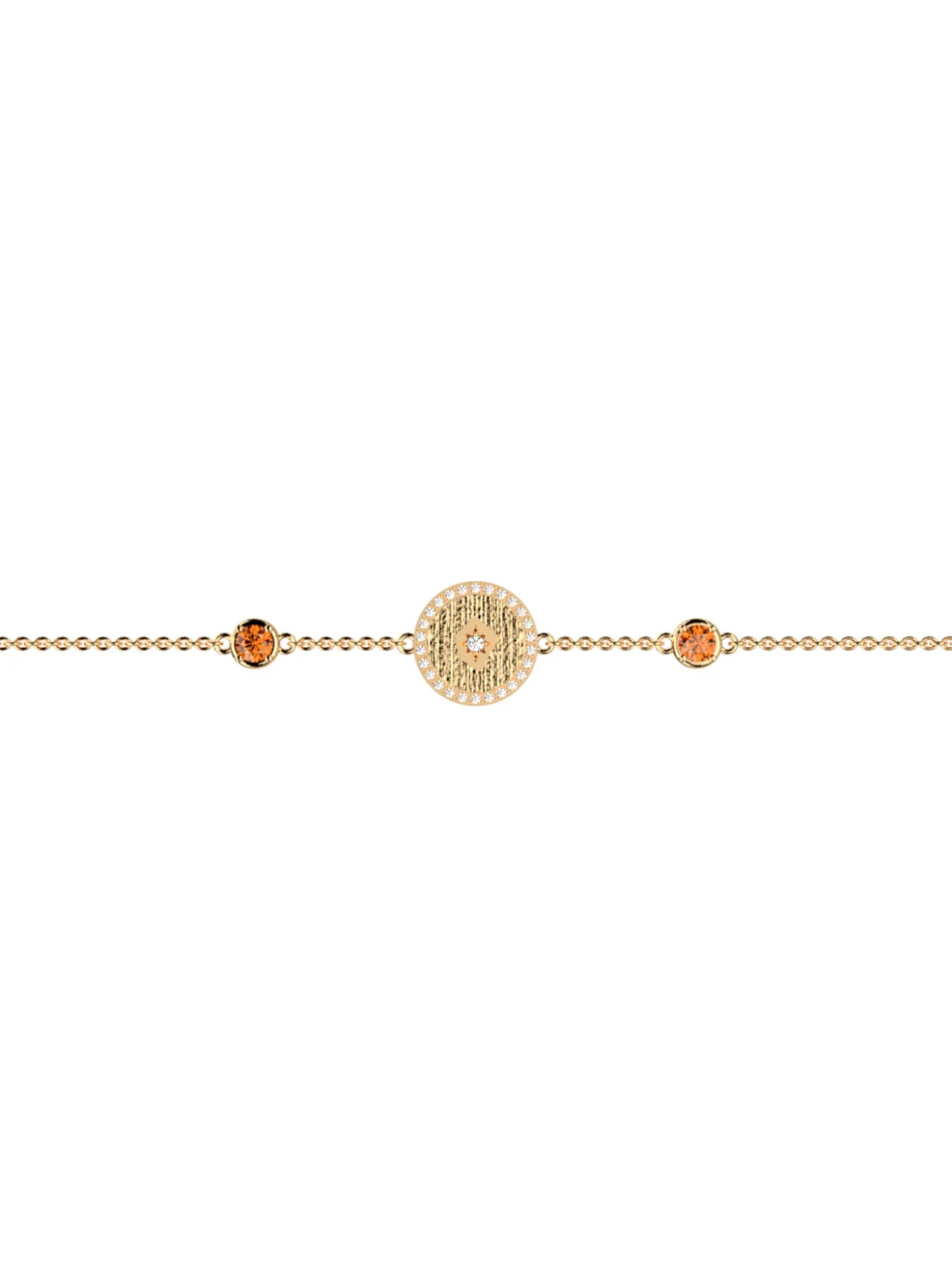 Bracelet souple Les Cadettes Birthstones Juillet_x005f_x000D_rubis
