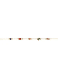 Bracelet souple Les Cadettes Tutti Frutti doré
