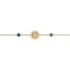 Bracelet souple Les Cadettes Birthstones Septembre_x005f_x000D_pierre de naissance couleur bleu Saphir