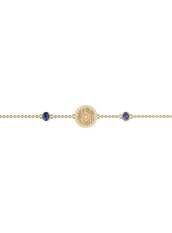 Bracelet souple Les Cadettes Birthstones Septembre_x005f_x000D_pierre de naissance couleur bleu Saphir