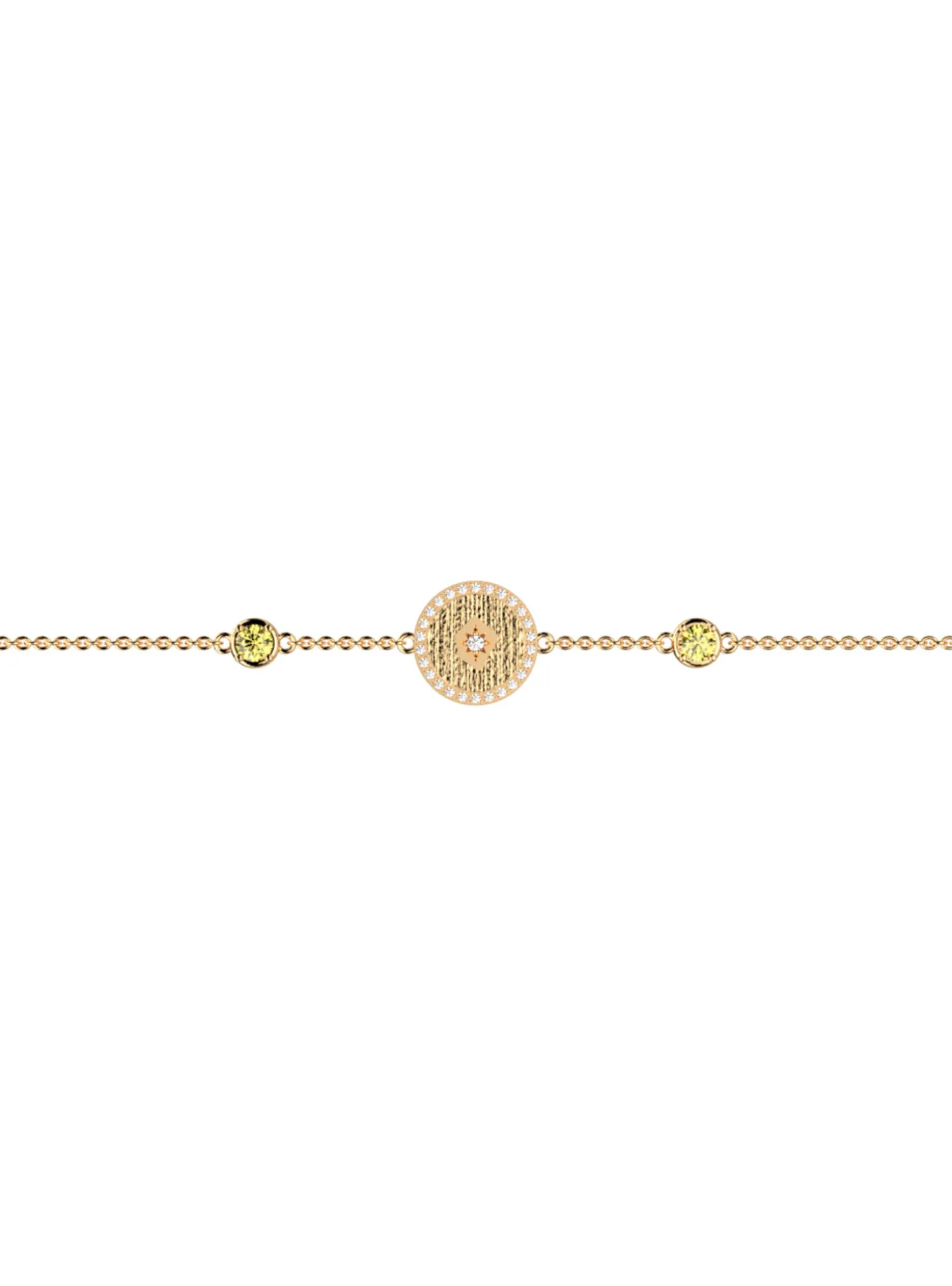 Bracelet souple Les Cadettes Birthstones Novembre_x005f_x000D_citrine