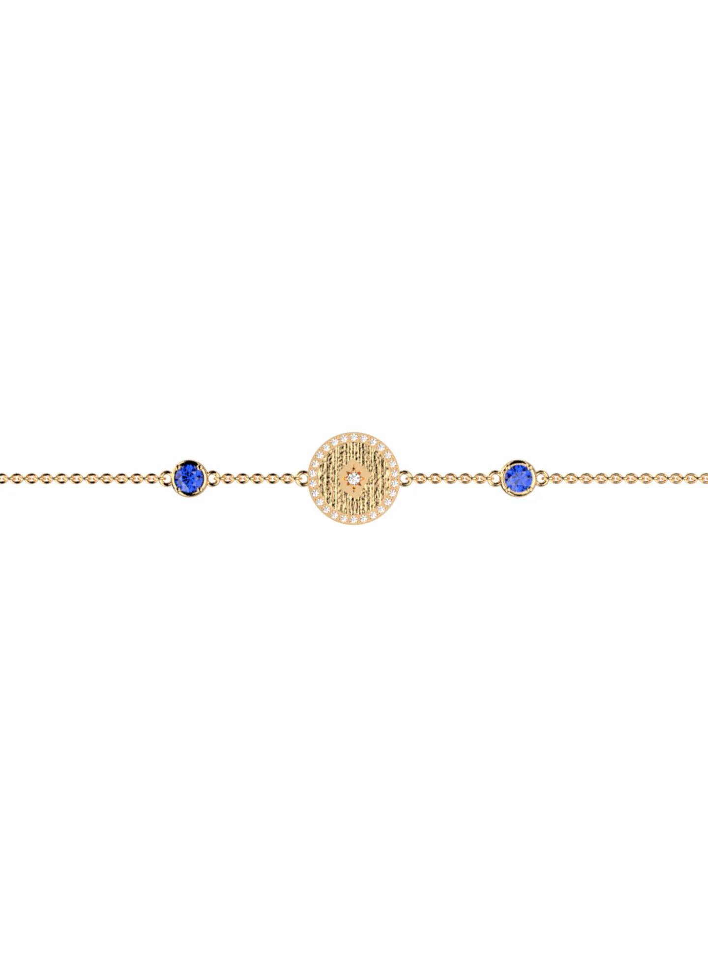 Bracelet souple Les Cadettes Birthstones_x005f_x000D_mars aigue marine