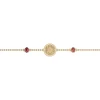 Bracelet souple Les Cadettes Birthstones Janvier_x005f_x000D_rouge grenat