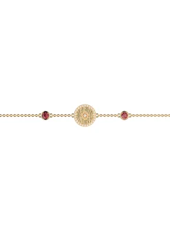 Bracelet souple Les Cadettes Birthstones Janvier_x005f_x000D_rouge grenat
