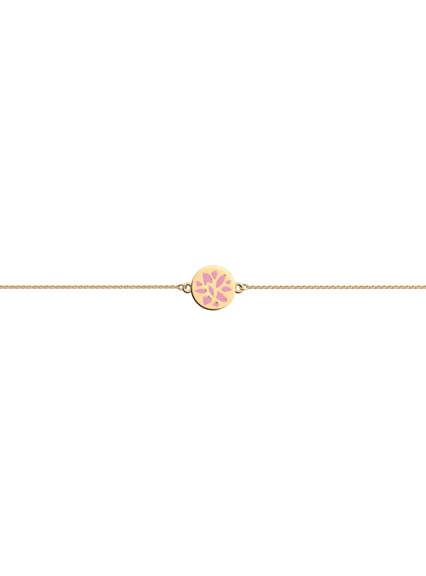 Bracelet souple Les Cadettes Lotus_x005f_x000D_laqué rose