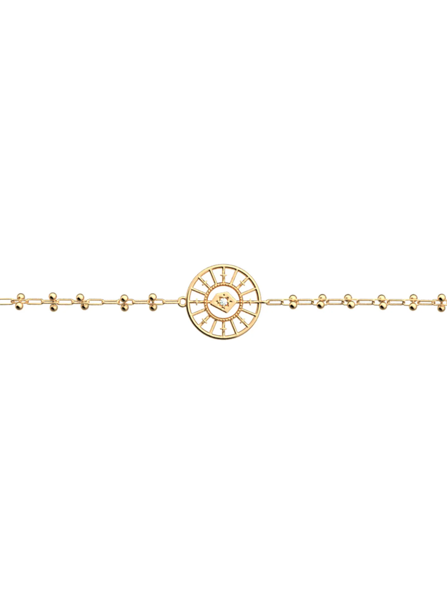 Bracelet souple Les Georgettes Astrale doré 16mm
