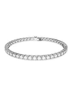 Bracelet Swarovski Matrix Tennis M_x005f_x000D_placage argenté