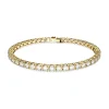 Bracelet Swarovski Matrix Tennis M_x005f_x000D_placage doré