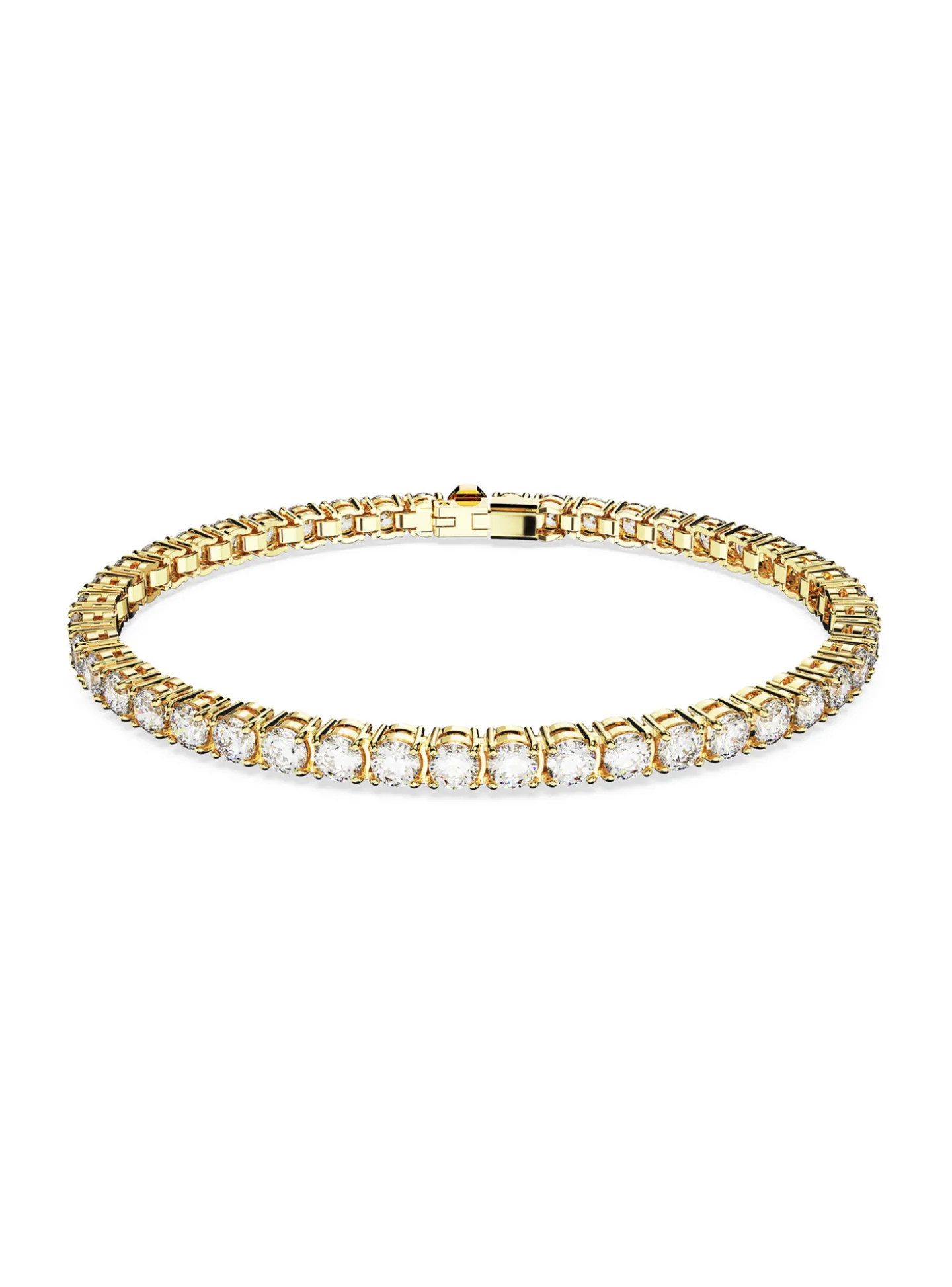 Bracelet Swarovski Matrix Tennis M_x005f_x000D_placage doré