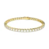 Bracelet Swarovski Matrix Tennis doré L