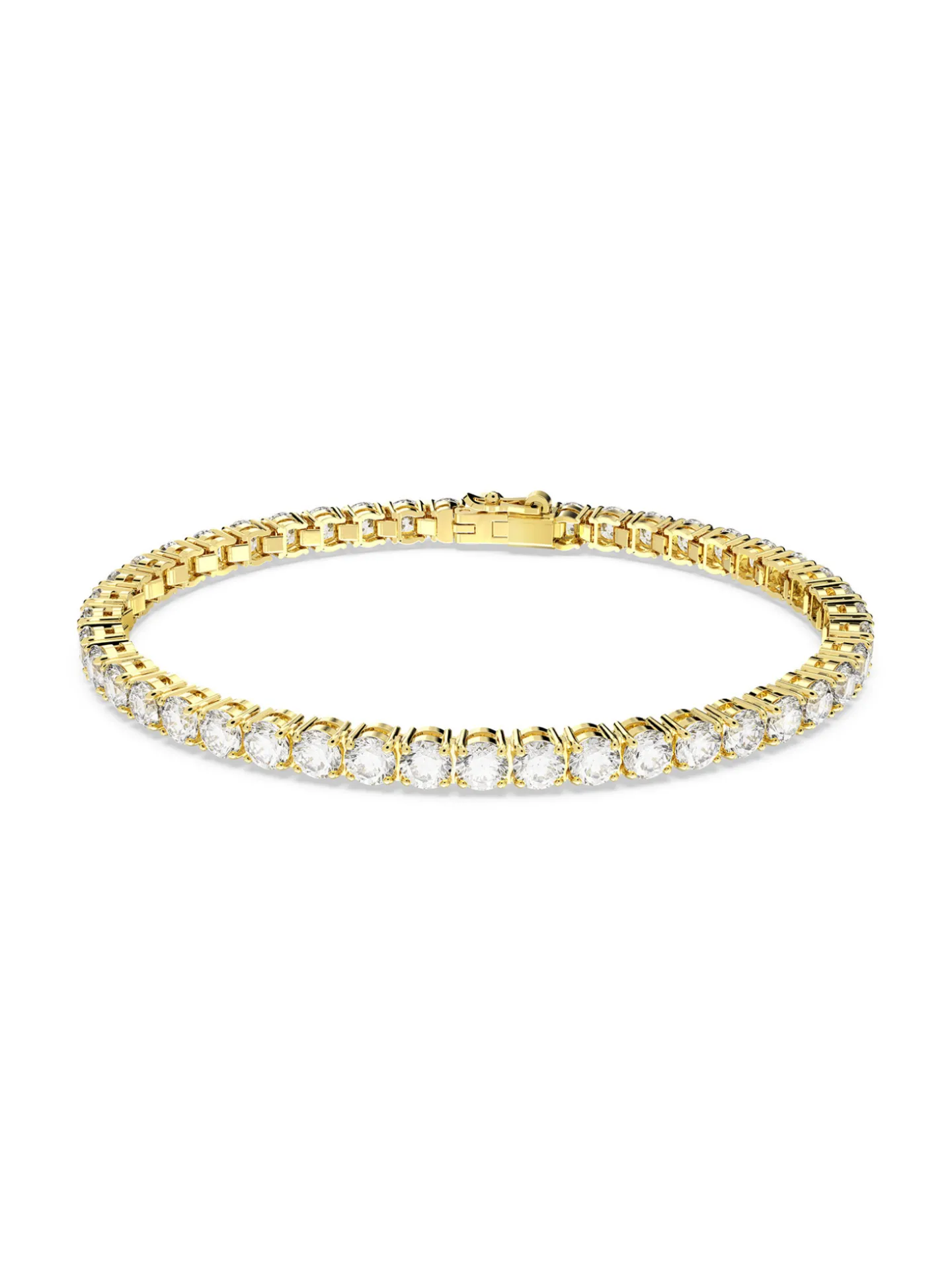 Bracelet Swarovski Matrix Tennis doré L
